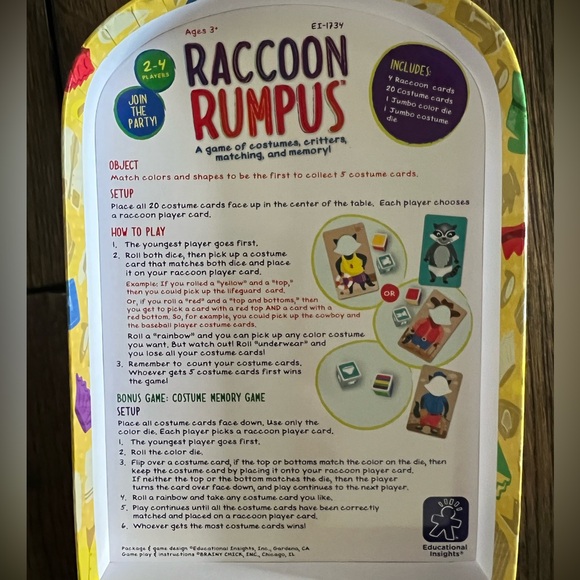 Raccoon Rumpus Game - Picture 3 of 3